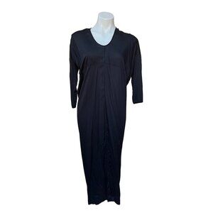 Neu Nomads Black Shirt Dress XS Cocoon Dress Long Sleeve